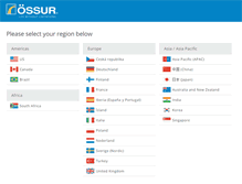 Tablet Screenshot of ossur.com